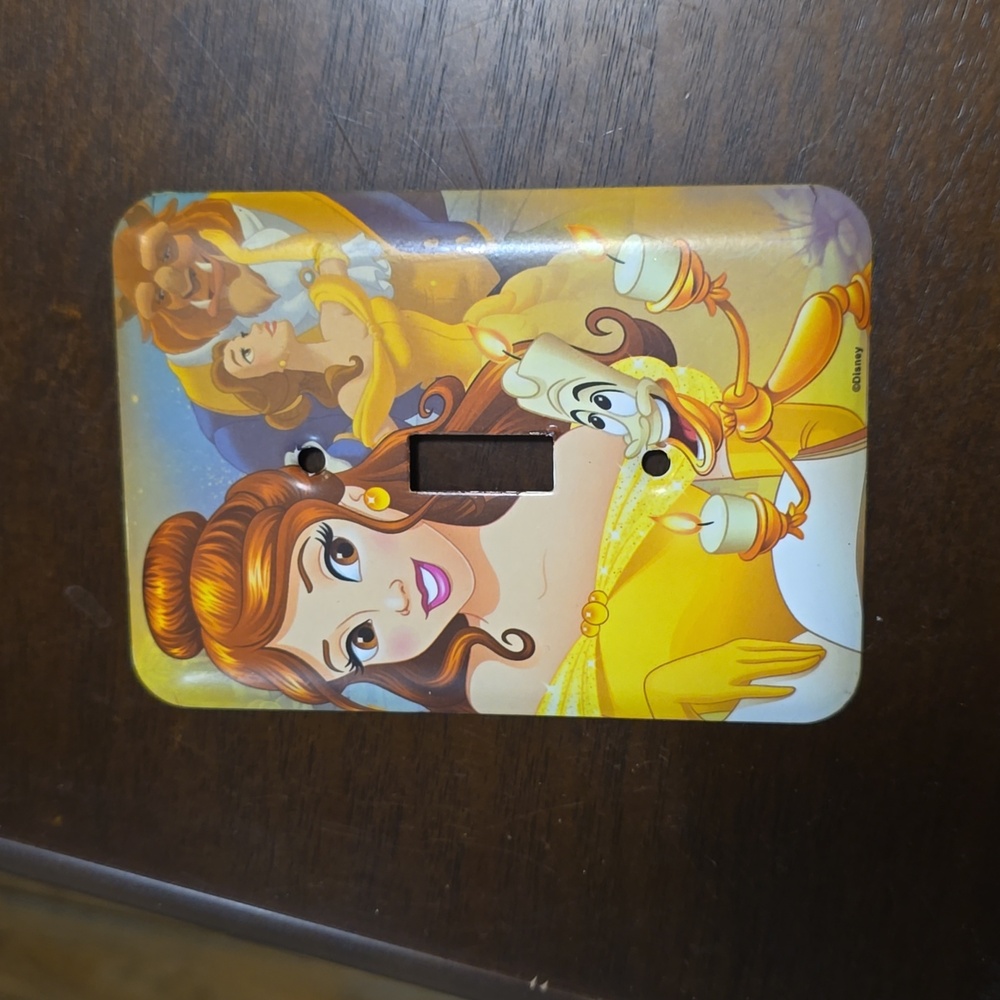 Disney's Beauty‎ and the Beast light switch plate Never Used